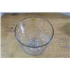 Image 4 : Large Clear Glass Bowl - Raised