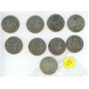 Image 1 : 9 USA Half-Dollar Coins - Assorted Years 1969-1979