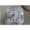 Image 1 : Vintage Forestville ceramic clock rare w/.key (8 day working)
