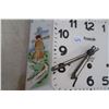 Image 3 : Vintage Forestville ceramic clock rare w/.key (8 day working)