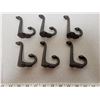 Image 1 : (6) 3.5inch Iron hooks Acorn