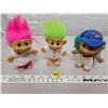Image 1 : 3 vintage trolls dolls