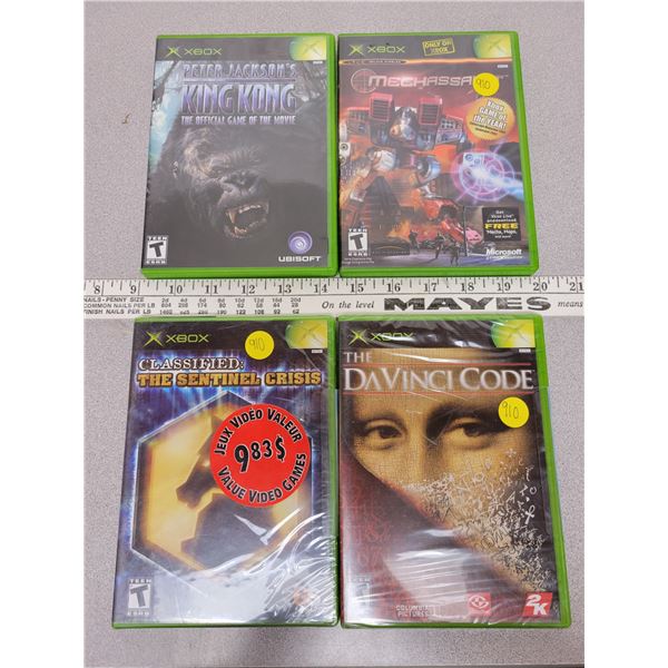 4 Original Xbox games 2 are sealed