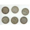 Image 2 : 6 Canada 50 Cent Silver Coins