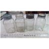 Image 1 : Vintage Glass Jars (x4)