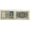 Image 2 : Italy. Lot of 2 Italian notes issued during the Mussolini era during World War II. 1940 5 Lire & 193