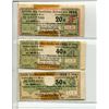 Image 1 : Lot of 3 German Reich Notes, all dated 1922: 20 Mark, 40 Mark & 50 Mark. VF+ with tape.