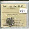 Image 1 : 1928 10 Cents ICCS certified and graded EF-40. Nice.