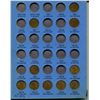 Image 2 : Lot of 52 U.S. Lincoln Head Cents 1910 to 1940S. Coins grade Good to VF. Housed in a blue Whitman fo