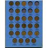 Image 4 : Lot of 52 U.S. Lincoln Head Cents 1910 to 1940S. Coins grade Good to VF. Housed in a blue Whitman fo