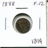 Image 1 : 1888 Canadian Victorian Silver 5 Cents. F-12.