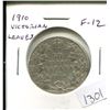 Image 1 : 1910 Victorian Leaves Silver 50 Cents. Scarce. F-12.