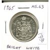 Image 1 : 1965 Canadian Silver 50 Cents. MS-63. Bright White. Nice.
