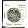 Image 1 : 1966 Canadian Silver 50 Cents. MS-63 Rotated Die. Bright White. Nice.