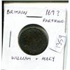 Image 1 : Great Britain. 169? Farthing. William & Mary. Good.