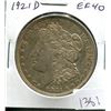 Image 1 : U.S. 1921 D Morgan Silver Dollar. Denver Mint. EF-40.