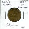 Image 1 : Great Britain 1837 Queen Victoria to Hanover medal. St. George on horse slaying dragon. VF.