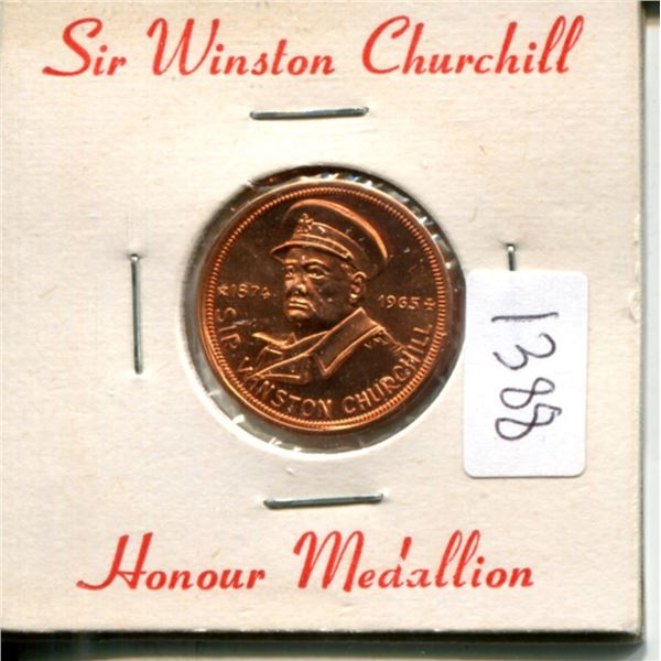 Canada. Sir Winston Churchill Honour Medallion (1874 – 1965). BU. Nice.