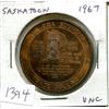 Image 1 : 1967 Saskatoon Trade Dollar celebrates Canada’s Centennial. Unc. Nice.