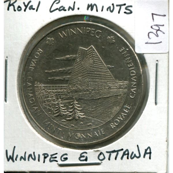 Royal Canadian Mints medal (Winnipeg & Ottawa). Nickel. Unc. Nice.