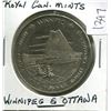 Image 1 : Royal Canadian Mints medal (Winnipeg & Ottawa). Nickel. Unc. Nice.