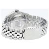Image 8 : Rolex Mens Stainless Steel Gray Diamond & Sapphire 36MM Datejust Wristwatch