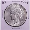 Image 1 : 1928 $1 Peace Silver Dollar Coin