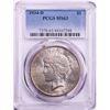Image 1 : 1934-D $1 Peace Silver Dollar Coin PCGS MS63