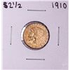 Image 1 : 1910 $2 1/2 Indian Head Quarter Eagle Gold Coin