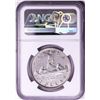 Image 2 : 1947 Pointed 7 QDO "HP" Canada $1 George VI Silver Dollar Coin NGC AU Details