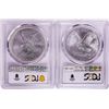 Image 2 : Lot of 2021-(S) & (W) Type 2 $1 American Silver Eagle Coins PCGS MS69 First Strike