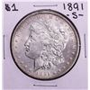 Image 1 : 1891-S $1 Morgan Silver Dollar Coin