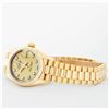 Image 4 : Rolex Ladies 18K Yellow Gold Champagne Diamond President Wristwatch With Rolex Box