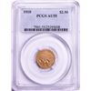 1910 $2 1/2 Indian Head Quarter Eagle Gold Coin PCGS AU55