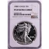Image 1 : 1988-S $1 Proof American Silver Eagle Coin NGC PF69 Ultra Cameo