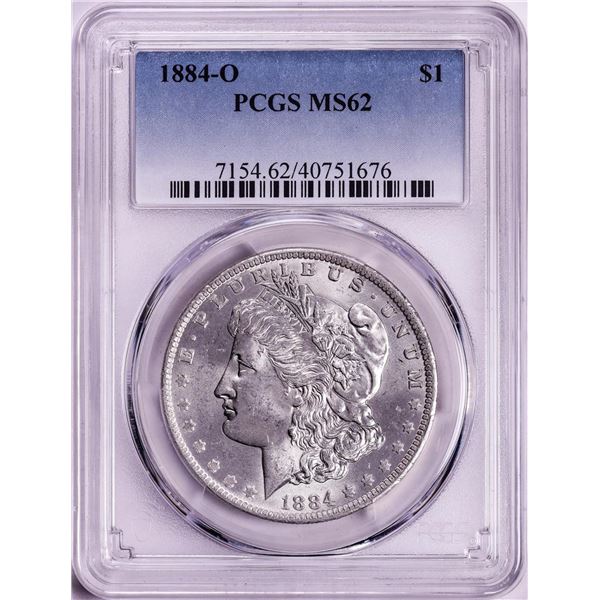 1884-O $1 Morgan Silver Dollar Coin PCGS MS62