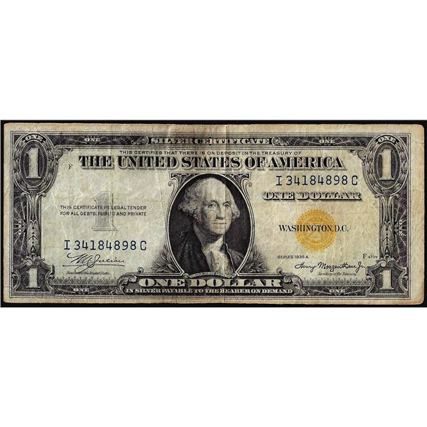 1935A $1 North Africa WWII Emergency Issue Silver Certificate Note