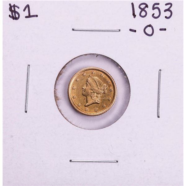 1853-O $1 Liberty Head Gold Dollar Coin