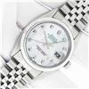 Image 2 : Rolex Men's Stainless Mother of Pearl Diamond Datejust Wristwatch
