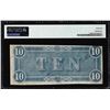 Image 2 : 1864 $10 Confederate States of America Note T-68 PMG Uncirculated 61
