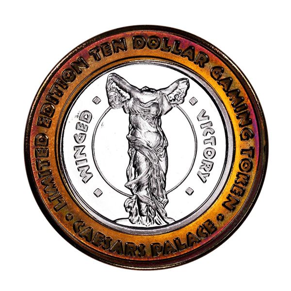 .999 Silver Caesars Palace Las Vegas, Nevada $40 Casino Limited Edition Gaming Token