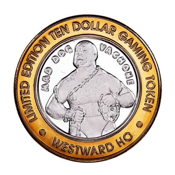 .999 Silver Westward Ho Casino Las Vegas, NV $10 Casino Limited Edition Gaming Token
