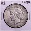 Image 1 : 1934 $1 Peace Silver Dollar Coin