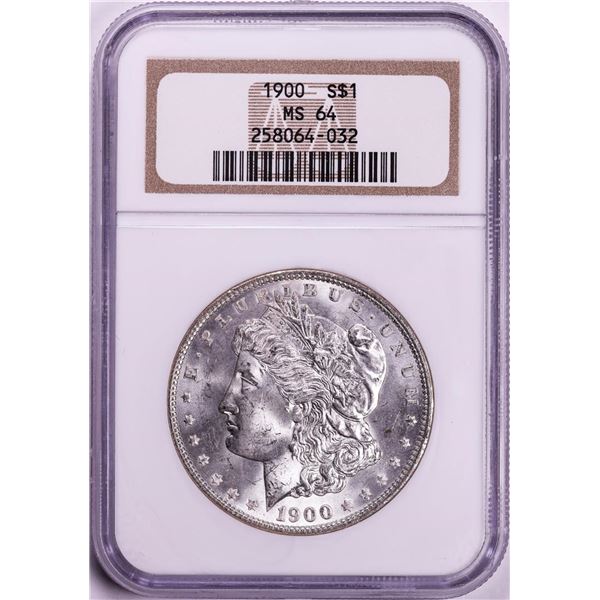 1900 $1 Morgan Silver Dollar Coin NGC MS64