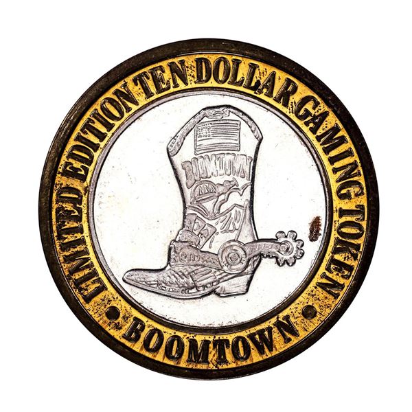 .999 Silver Boomtown Verdi, NV $10 Casino Limited Edition Gaming Token