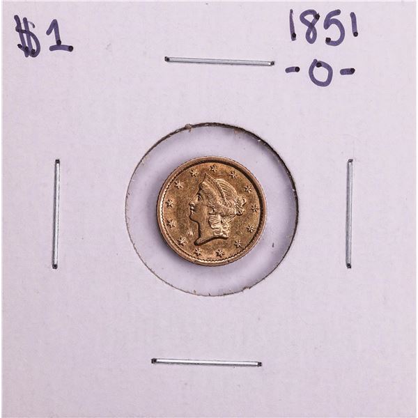 1851-O $1 Liberty Head Gold Dollar Coin