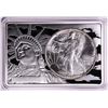 Image 1 : 1986 $1 American Silver Eagle Coin & 2oz Silver Bar Set