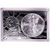 Image 1 : 1996 $1 American Silver Eagle Coin & 2oz Silver Bar Set