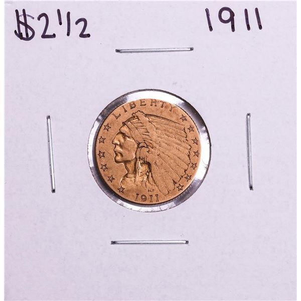 1911 $2 1/2 Indian Head Quarter Eagle Gold Coin