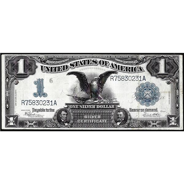 1899 $1 Black Eagle Silver Certificate Note